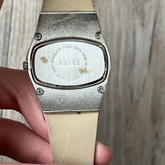 Rumours Pink Leather Band Watch Vintage Y2K Coquette Soft Girl Style Valentines